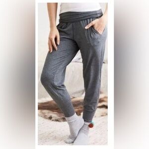 Aerie real soft fold over joggers in grey xs